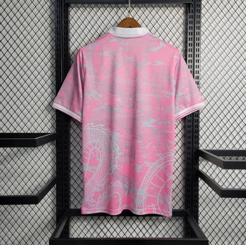 2023/2024 Real Madrid Chinese Dragon Pink Football Shirt