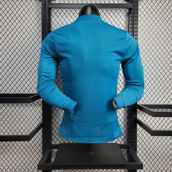 2017/2018 Long Sleeve Retro Real Madrid Third Away Football Shirt 1:1 Thai Quality