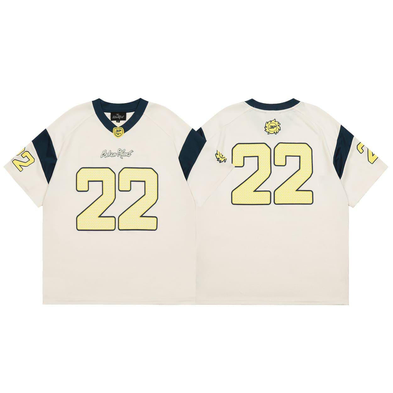 Broken Planet Cream / Yellow 22 Football Jersey 