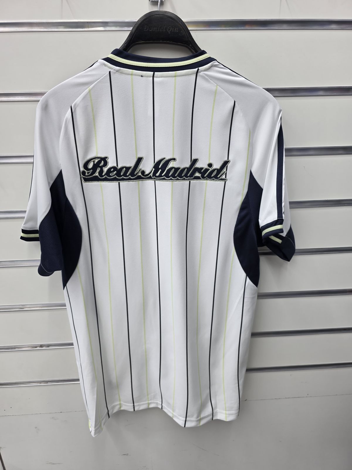 2024/2025 Real Madrid White Pinstripe Jersey