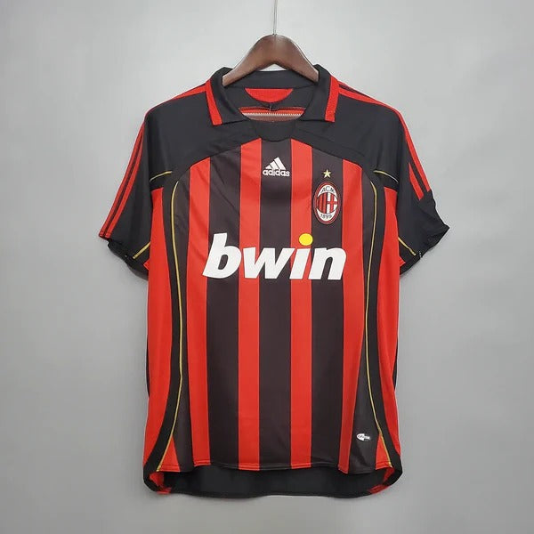 2006/2007 Retro Short Sleeve AC Milan Home Football Shirt