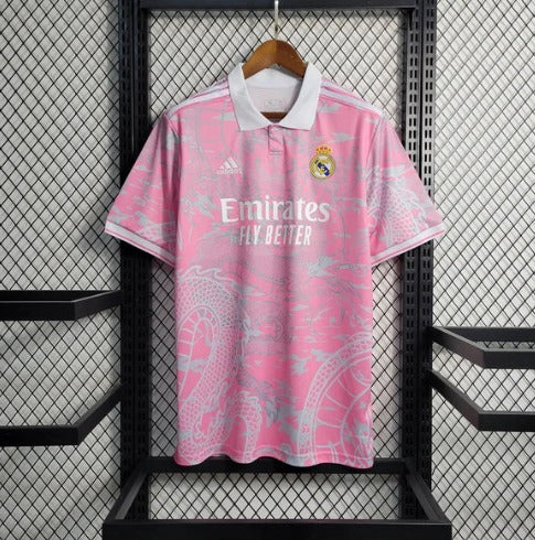 2023/2024 Real Madrid Chinese Dragon Pink Football Shirt