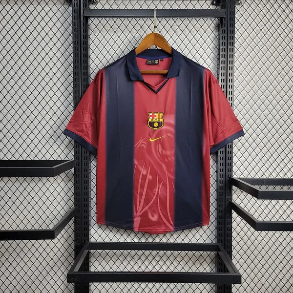 Barcelona x Travis Scott Retro 2000/01 Home Skeleton Jersey