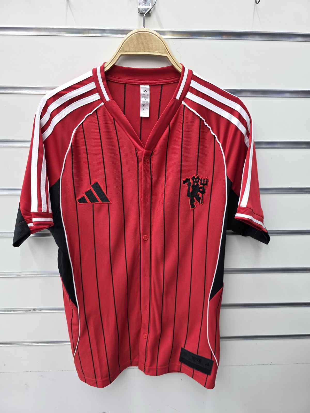 2024/2025 Manchester United Red Pinstripe Jersey