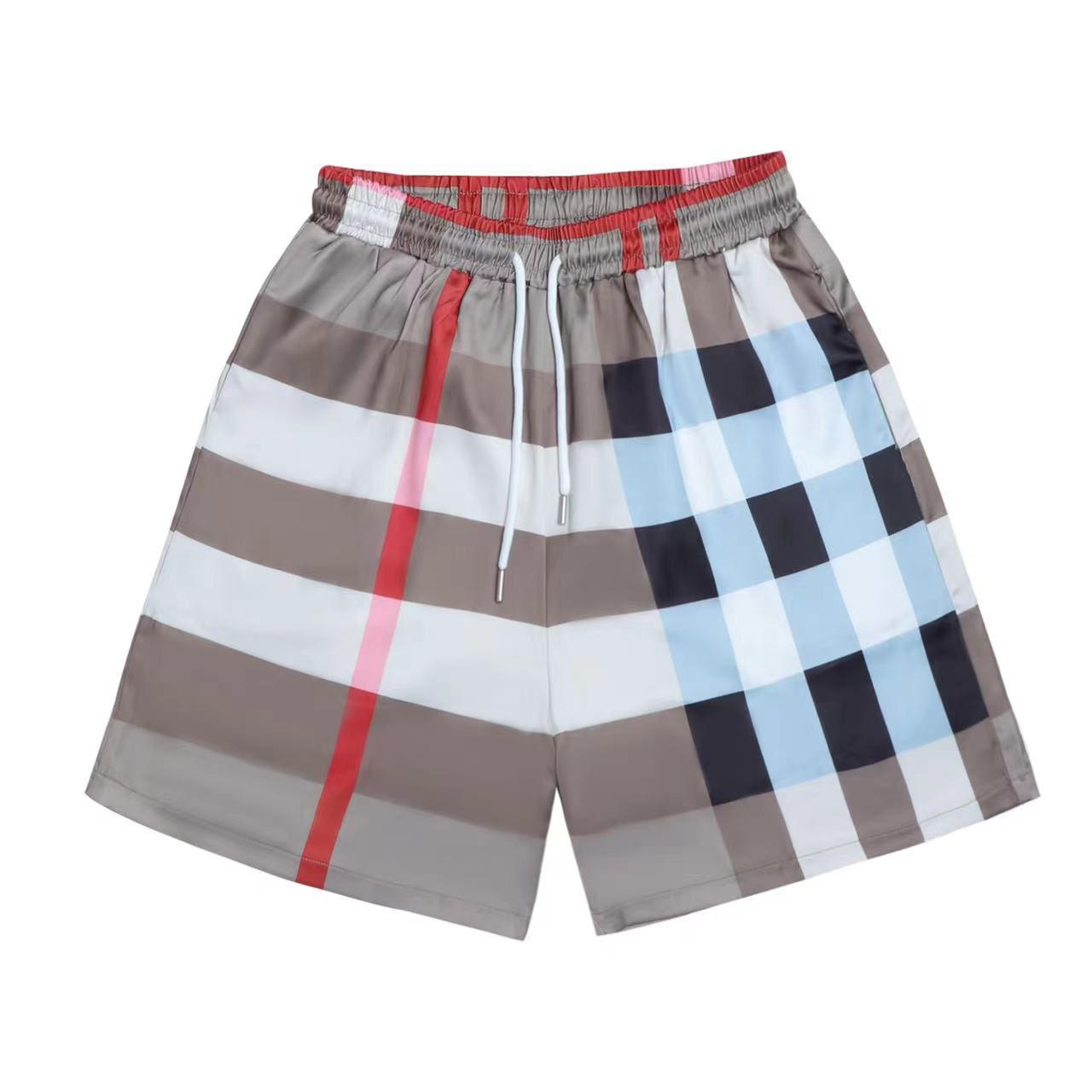 Burberry-Style Check Swim Shorts