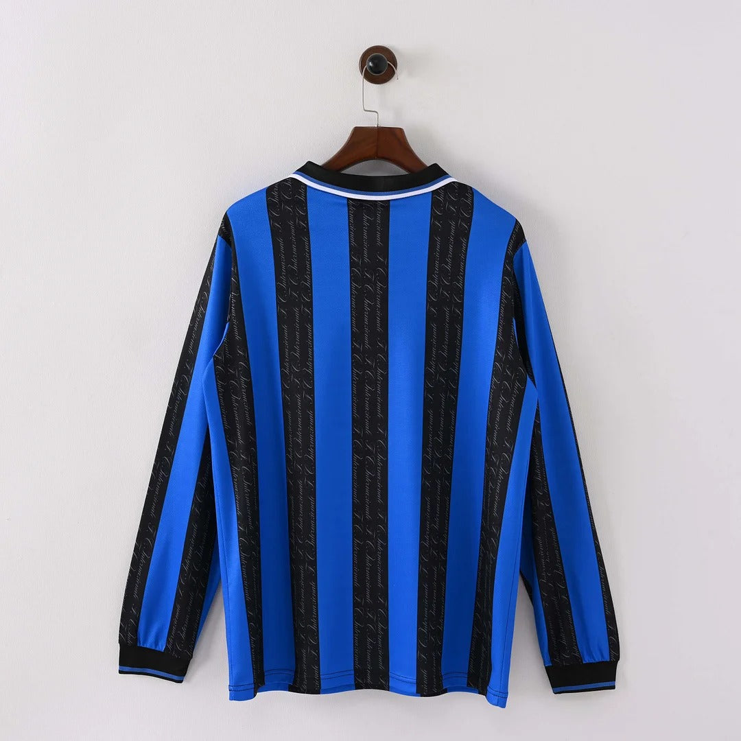 1997/1998 Retro Long Sleeve Inter Milan Home Football Shirt 1:1 Thai Quality