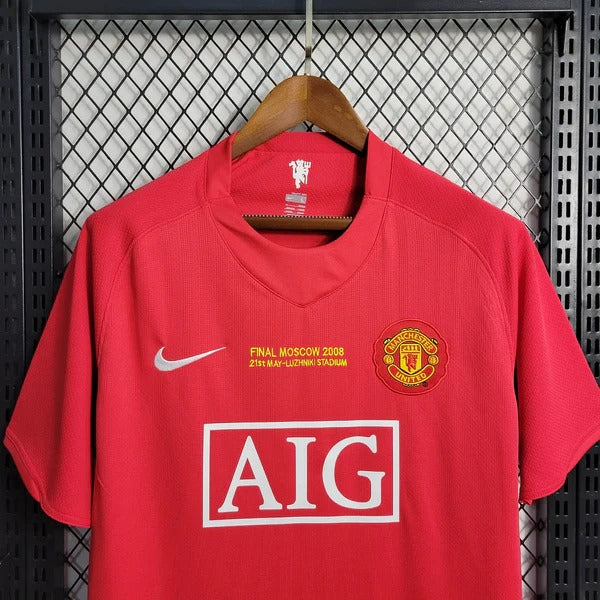 2007/2008 Retro Manchester United Home Champions League Edition Football Shirt 1:1 Thai Quality