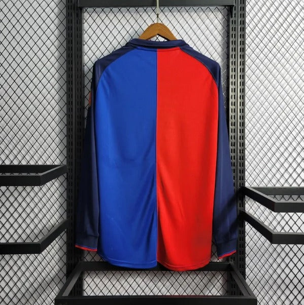 Retro Long Sleeve Barcelona 100th Anniversary Version Football Shirt Home 1:1 Thai Quality